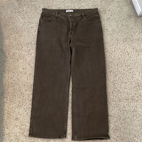 Abercrombie Women's Dark Brown High Rise 90s Relaxed Jean 33 - Picture 5 of 10